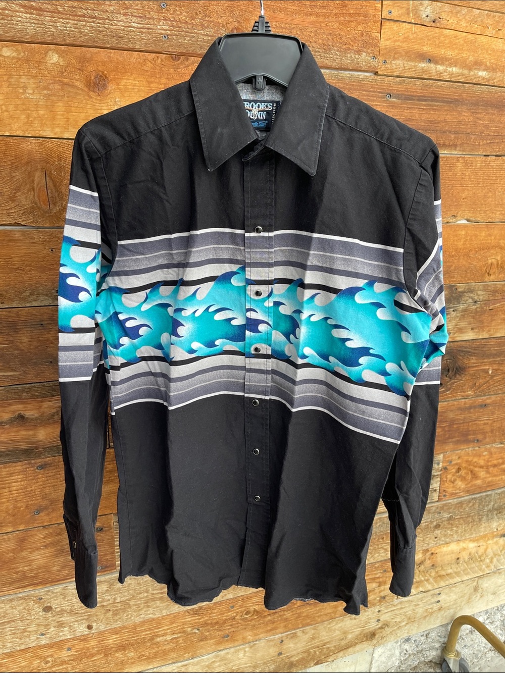Vintage Panhandle Slim Brooks & Dunn Western Pearl Snap Shirt 15.5 34